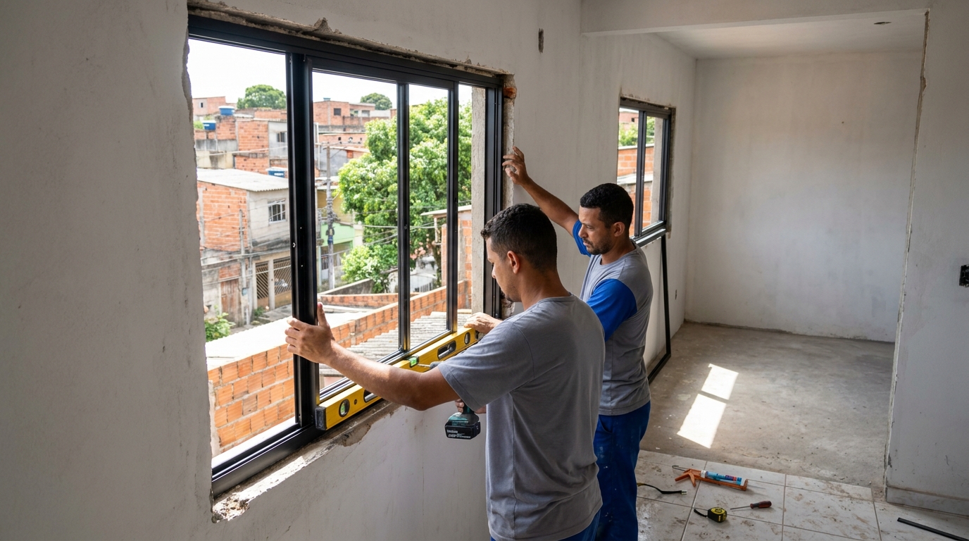 Produção de Portas e Janelas em Cuiabá‑MT
